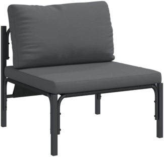vidaXL Gartenmöbel mit Kissen mit Kissen Anthrazit Stahl 42009985