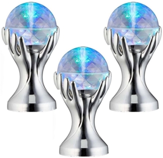 HAC24 LED Discolicht LED Partyleuchte Discokugel Partylicht Disco Party Projektor Kugel, LED fest integriert, Farbwechsel, Handform 360° Lichteffekt Rotation