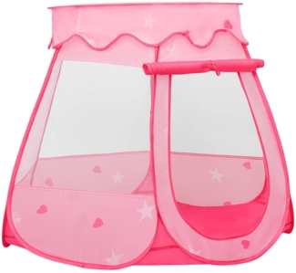 vidaXL Kinder-Spielzelt mit 250 Bällen Rosa 102x102x82 cm 3107724