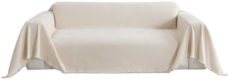 Jibenhome Sofabezug Chenille Couch Überwurfdecke für Sofa mit Quasten, 3 Größe, als Bettüberwurf, Sofaüberwurf, Couchdecke, Wohnzimmerdecke