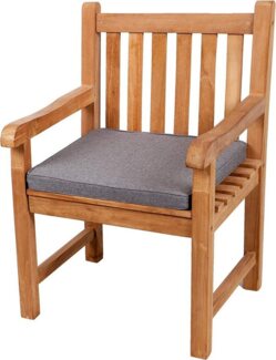 Gutekissen® Sitzkissen für Bank, Gartenschaukeln, Sitz, glatt. FK5 (40x40x5, Hellgrau)