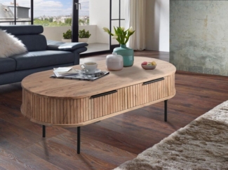 WOLF MÖBEL Wohnzimmertisch BRONX Couchtisch 118x60 1 Schublade beidseitig (180 x 60 x 40), BRONX Couchtisch 118x60 1 Schublade beidseitig