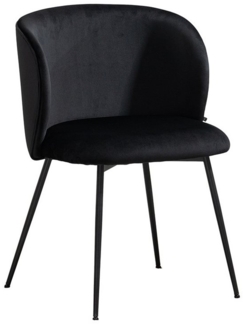 KAWOLA Esszimmerstuhl LENA Bequemer Polsterstuhl - Moderner Designstuhl (1 St), Velvetbezug. Stahlbeine. Bequemer Sitz. Modernes Design.