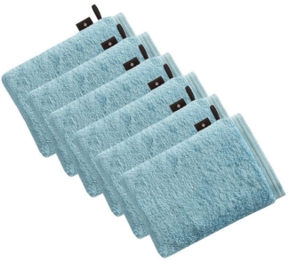 Vossen Waschhandschuh 6er Pack Waschhandschuh 22 x 16 cm Vegan Life, Frottier (Spar-Set, 6-St), Vegan