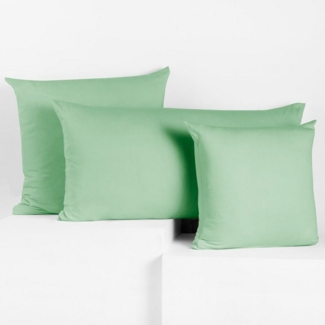 texpot Kissenhülle Jersey Baumwolle Reißverschluss, (2 Stück)