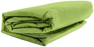 GMD Living Spannbettlaken FULL ELASTAN, Jersey-Elasthan, Gummizug: rundum, (1 Stück), kiwi, 90-100 x 200-220 cm, aus 92 % Baumwolle und 8 % Elastan