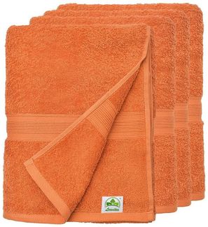 leevitex® Handtuch Frottee 4er Set, 50x100 cm, hochwertig verarbeitet & fusselfrei