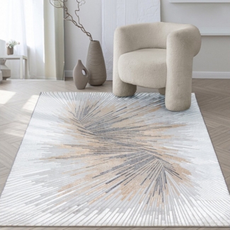 the carpet Teppich Mila, rechteckig, Höhe: 8 mm, moderner Wohnzimmer Teppich elegant glänzender Flor