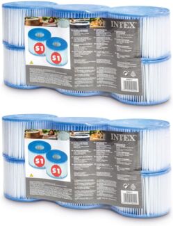 INTEX 12er Set Filterkartusche Typ S1 Whirlpool Kartusche