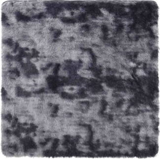 vidaXL Teppich Shaggy Hochflor NAVARRA Dunkelgrau 240x240 cm Polyester 4102888