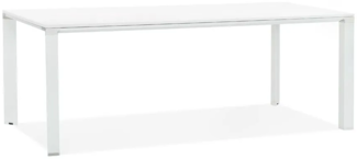 Kokoon Design Schreibtisch Warner Holz Weiß Vierbeinig 200cm