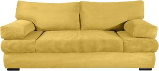 COLLECTION AB Schlafsofa Tina Breite 200 cm, Liegefl. 146x200 cm, mit Bettfunktion, Bettkasten & 2 Armlehnenkissen, Bonell-Federkern