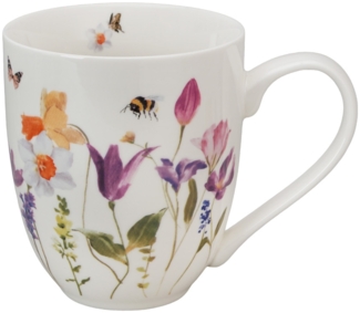DUO Flowers Classic XXL-Tasse MAY mit 1000 ml, New Bone China Porzellan