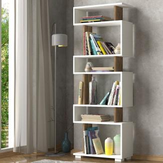 Skye Decor Bücherregal 100% MELAMINE COATED PARTICLE BOARD, 165 cm x 19,5 cm x 60 cm D3606