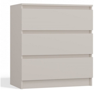 Selsey 'Malwa' Kommode mit drei Schubladen, greige, ca. 75 x 70 x 40 cm