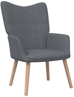 tinkaro Sessel CASSIAN Stoff Relaxsessel Fernsehsessel Dunkelgrau