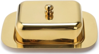 ECHTWERK Butterdose, Edelstahl 18/8, (1-tlg), Butterschale, Butterbox mit Deckel, 250 gr