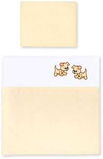 Amilian Babybettwäsche Kinderwagenset - 2tlg. Kinderbettwäsche - 80x80cm + 35x40cm, 100% Baumwolle, 2 teilig, Bettwäscheset für Kinderwagen, Wiege, Babybett - Baby Bettwäsche