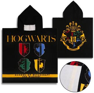 Sarcia. eu Kapuzenhandtuch Harry Potter Kinderbadetuch, Jungen Badeponcho mit Kapuze 55x110 cm