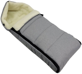 BambiniWelt by Rafael K. Fußsack Winterfußsack Babyfußsack Fußsack Kinderwagen Wolle 108cm LINIERT, universal