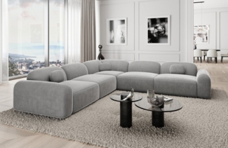 Sofa Dreams Ecksofa Stoff Eckcouch Polstersofa Luxus Eck Couch Barcelona L Form, Loungesofa