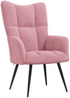 vidaXL Relaxsessel Rosa Samt [328077]