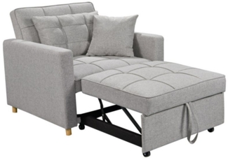 Happy Home Schlafsofa Schlafsessel Sofabett mit Kissen Gästebett Lounge Sessel für Wohnung