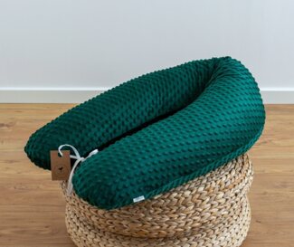 Loolay Stillkissen 100% MINKY Schwangerschaftskissen Seitenschläferkissen Schlafkissen, Medium-WEICH Füllung + 100% Polar Flece Stillkissenbezug (hochwertiger MINKY Stoff 350 g/m2), PREMIUM GESCHENK Stillkissen 170 o. 190 cm + abnehmbar MINKY Bezug, LO...