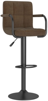 vidaXL Barhocker Braun Stoff [334628]