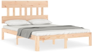 vidaXL Massivholzbett ohne Matratze 140x190 cm Kiefernholz 3193576