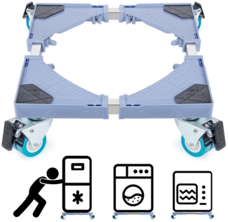 Homewit Waschmaschinenunterschrank Waschmaschine Sockel Untergestell für Kühlschrank (Set, 1-St, Podeste & Rahmen für Waschmaschinen) Verstellbare Sockel für Trockner, Waschmaschine und Kühlschrank