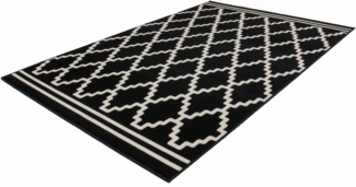 Lina 225 Schwarz / Elfenbein 200cm x 290cm