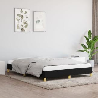 Bettgestell Schwarz 160x200 cm Stoff [346828]
