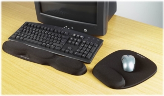 Kensington Schaumstoff Mauspad mit Handgelenkauflage black