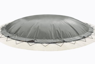 AirDeluxe Pool-Abdeckplane (Profi-Qualität) Runde aufblasbare Poolplanen/Schwimmbad, aus LKW-Plane