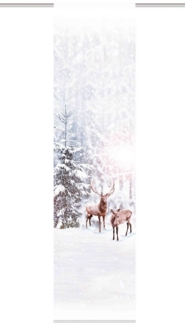 HOME WOHNIDEEN Schiebegardine Schiebegardine 84740 HIRALIA 245 x 60 cm (Hx B), Farbe: Natur, 100% Polyester