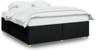 vidaXL Bettgestell ohne Matratze Schwarz 180x200 cm Stoff 3284752
