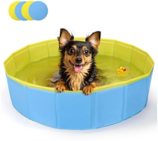 nobleza Hundematte Hundepool für Große & Kleine Hunde, Faltbarer Hunde Planschbecken