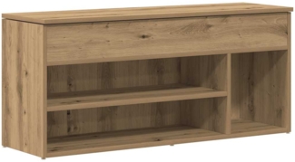 vidaXL Schuhbank Artisan-Eiche 102x30,5x45 cm Holzwerkstoff 859144