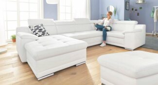 sit&more Wohnlandschaft Andiamo U-Form, mit Kopfteilverstellung, wahlweise mit Bettfunktion