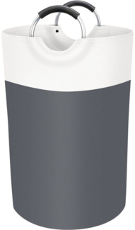 NUODWELL Wäschekorb 90L faltbar mit Schaumstoffschutz Aluminiumgriff Schmutzwäschekorb