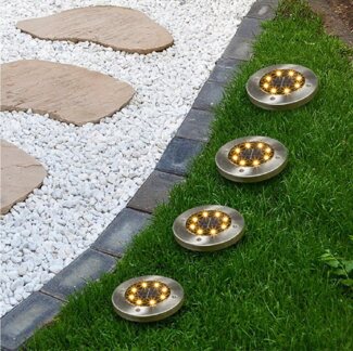 HI LED-Solar-Bodeneinbauleuchten 4 Stk. 435252