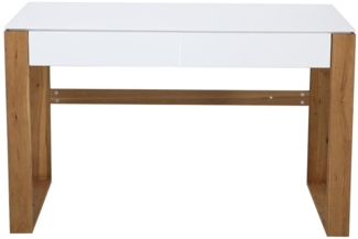Schreibtisch Büro MDF und Eiche Weiß