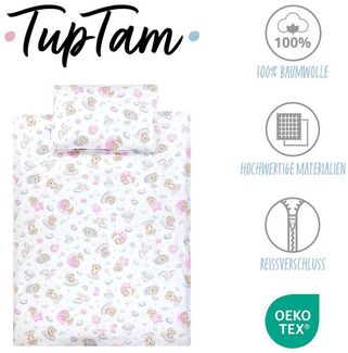 TupTam Kinderbettwäsche TupTam Kinder Bettwäsche Gemustert 2-Teilig Wendebettwäsche