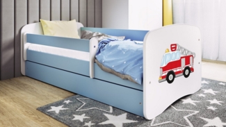 Bjird Kinderbett Babydream 180x80 cm 160x80 cm 140x70 cm (optional mit Matratze, mit Schublade Rausfallschutz und Lattenrost), verschieden Farben und Varianten für Mädchen und Jungen