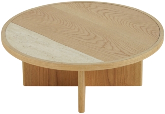 Bronx71 Couchtisch Maeva Ø80 cm Eiche hell