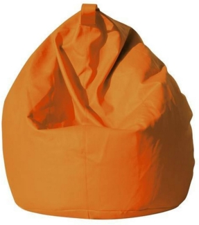 Dmora Pouf Azelia, Mehrzwecksessel, Sitzsack, Hockerhocker, Made in Italy, 70x70 h110 cm, Orange