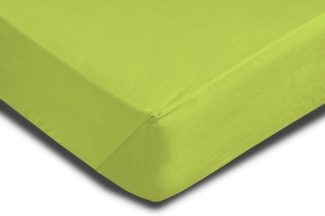 One Home Spannbettlaken, Jersey, Gummizug: rundum, (1 Stück), Baumwolle weich, Single Pack