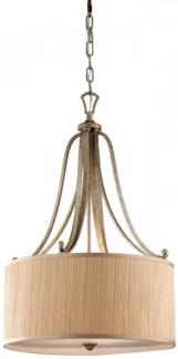 Elstead Lighting Abbey 3-Light Pendelleuchte Beige 3-flammig E27