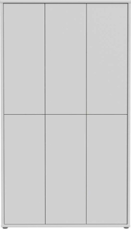 Garderobenschrank Allround / Alice Spring , Holzwerkstoff , Grau , 109 x 192 x 35 cm